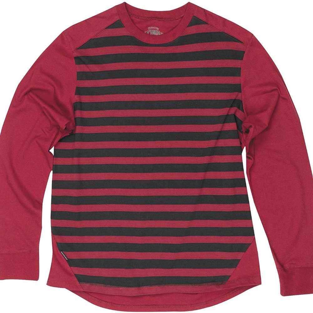 Roland Sands Design Apparel Men's County Oxblood/Black Long Sleeve T-Shirt